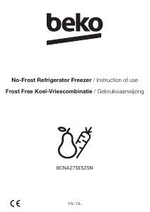 Manual BEKO BCNA275E5ZSN Fridge-Freezer