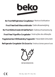 Bedienungsanleitung BEKO BCNA306E4SN Kühl-gefrierkombination