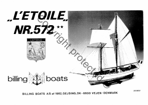 Handleiding Billing Boats set BB572 Boatkits L'Etoile