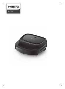 Vadovas Philips HD2332 Vaflių kepimo aparatas