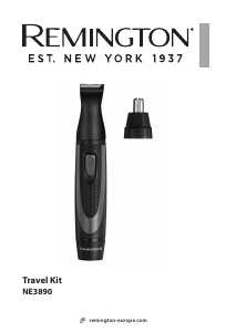 Manual de uso Remington NE3890 Travel Recortador de nariz