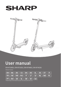 Manual Sharp EM-KT4CEU-G Scuter electric