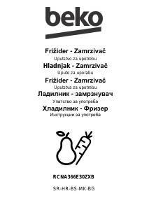 Priručnik BEKO RCNA366E30ZXB Frižider – zamrzivač