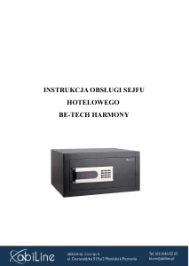Instrukcja Be-Tech Harmony Sejf