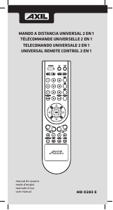 Handleiding AXIL MD 0283 E Afstandsbediening