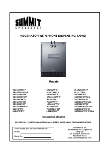 Handleiding Summit SBC7BRSFRTPCFLHD Tapsysteem
