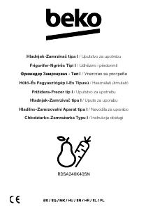 Priročnik BEKO RDSA240K40SN Hladilnik in zamrzovalnik