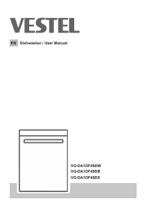 Manual Vestel VG-DA1DF49DB Dishwasher