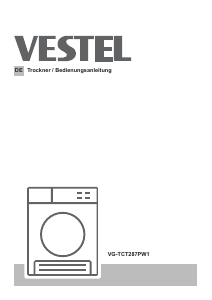Bedienungsanleitung Vestel VG-TCT287PW1 Trockner