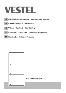 Bedienungsanleitung Vestel VG-CFLB145DSN Kühl-gefrierkombination