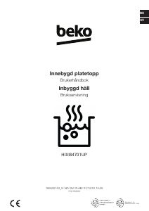 Bruksanvisning BEKO HIXI84701UP Kokeplate