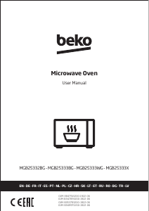 Rokasgrāmata BEKO MGB 25332 BG Mikroviļņu krāsns