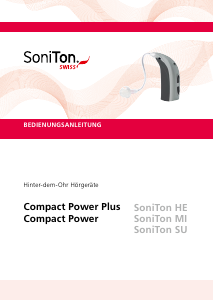 Bedienungsanleitung SoniTon HE Compact Power Plus Hörgerät