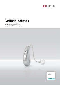Bedienungsanleitung Signia Cellion Primax Hörgerät