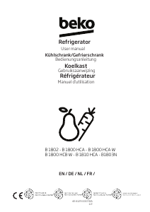 Mode d’emploi BEKO B1803N Réfrigérateur