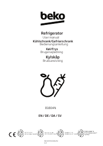 Käyttöohje BEKO B1804N Jääkaappi