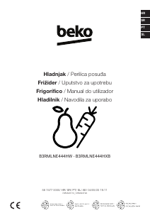 Priročnik BEKO B3RMLNE444HXB Hladilnik