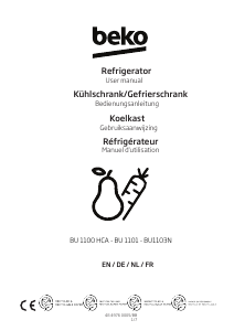 Bruksanvisning BEKO BU 1101 Kjøleskap