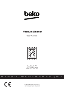 Manual BEKO VCC 5325 AR Aspirador
