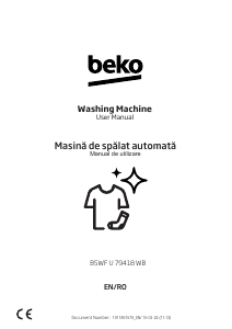 Manual BEKO B5WF U 79418 WB Washing Machine