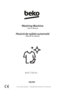 Manual BEKO WUE 7736 X0 Mașină de spălat