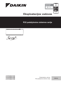 Vadovas Daikin ATXP20N5V1B9 Oro kondicionierius