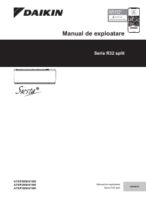 Manual Daikin ATXP20N5V1B9 Aer condiționat