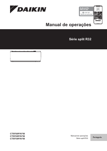 Manual Daikin CTXF20F5V1B Ar condicionado