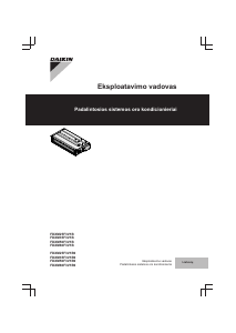 Vadovas Daikin FDXM25F3V1B Oro kondicionierius