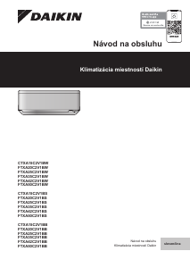 Návod Daikin FTXA42C2V1BB Klimatizácia