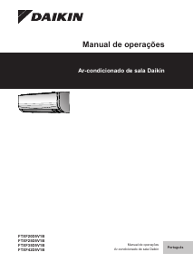 Manual Daikin FTXF20D5V1B Ar condicionado