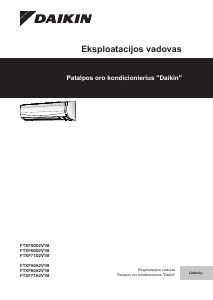Vadovas Daikin FTXF60A2V1B Oro kondicionierius