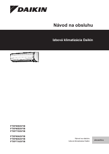 Návod Daikin FTXF60A2V1B Klimatizácia