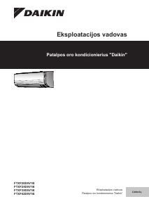 Vadovas Daikin FTXF60D2V1B Oro kondicionierius