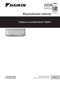 Vadovas Daikin FTXTA30C2V1BW Oro kondicionierius