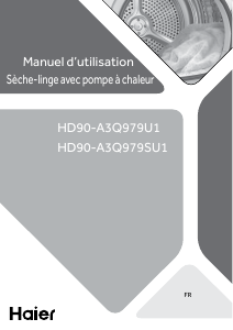 Mode d’emploi Haier HD90-A3Q979U1 Sèche-linge