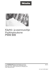Käyttöohje Miele PWM 909 Pesukone