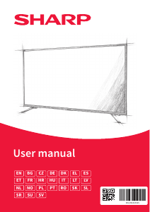 Manual Sharp 40FA4E Televizor LED