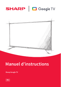 Mode d’emploi Sharp 55GL4060E Téléviseur LED