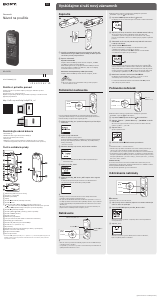 Návod Sony ICD-PX370 Záznamník zvuku