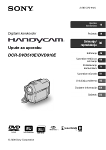 Priručnik Sony DCR-DVD510E Videokamera