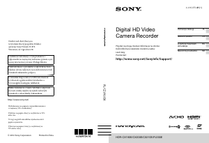 Manuál Sony HDR-CX210E Videokamera