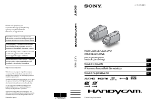 Manuál Sony HDR-CX550VE Videokamera