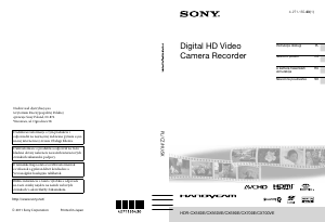 Manuál Sony HDR-CX700VE Videokamera