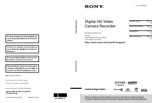 Käyttöohje Sony HDR-PJ580E Kameranauhuri