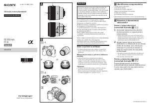 Manual Sony SEL85F18 Obiectiv