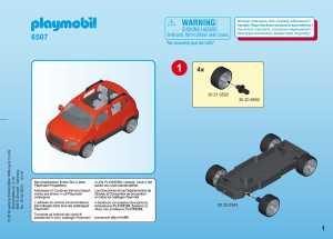 Manual Playmobil set 6507 Leisure Carro familiar