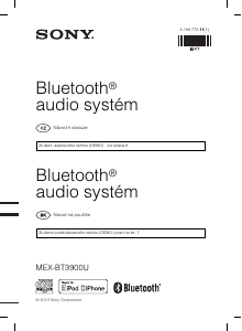 Manuál Sony MEX-BT3900U Autorádio