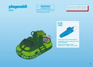 Kullanım kılavuzu Playmobil set 6512 Leisure Hovercraft