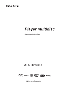 Manual Sony MEX-DV1500U Player auto